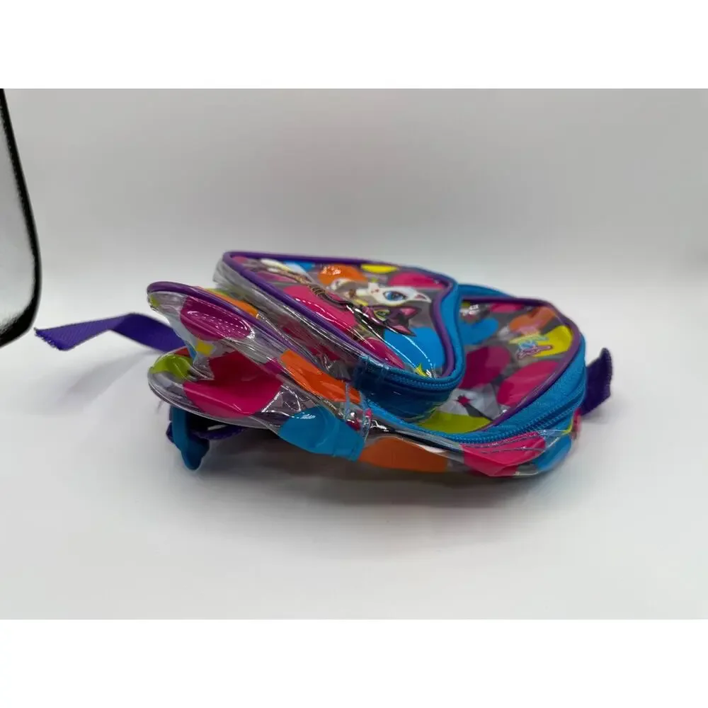 Vintage Lisa Frank Roxie & Rollie Siamese Cats Clear Mini Backpack